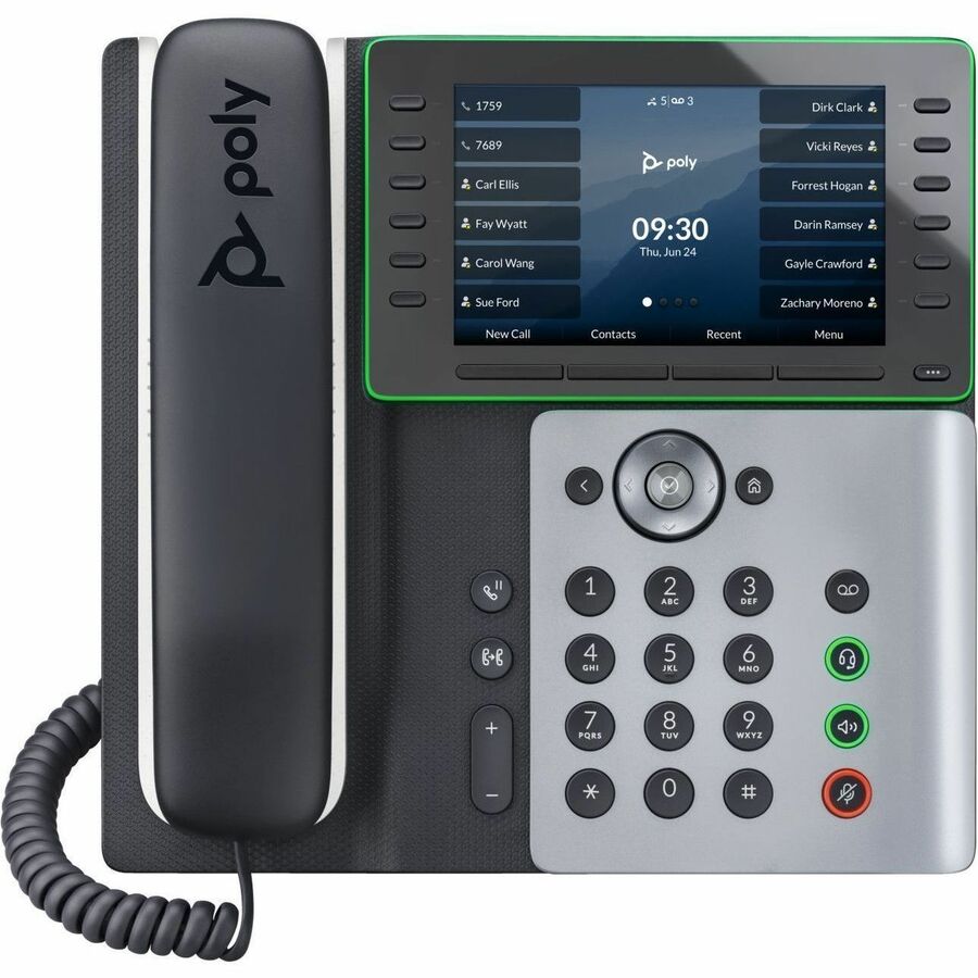POLY EDGE E550 IP PHONE AND POE-ENABLED