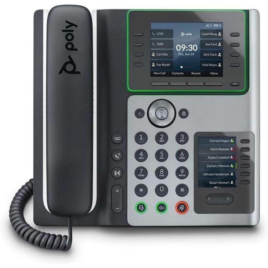 POLY EDGE E450 IP PHONE AND POE-ENABLED