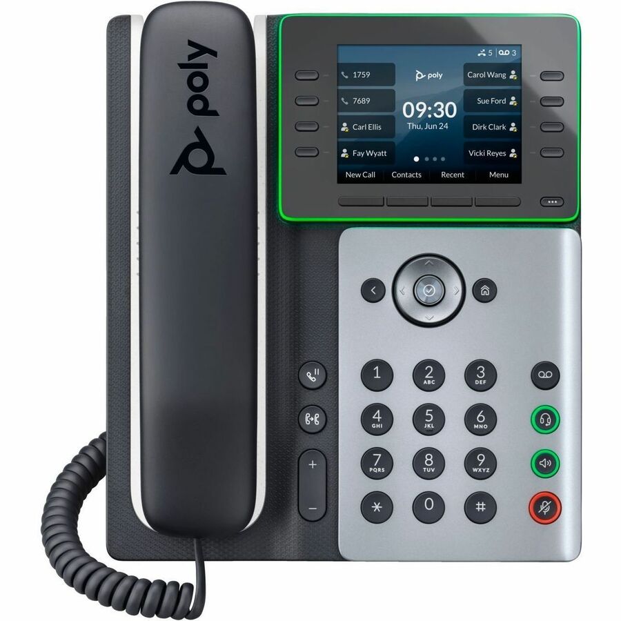POLY EDGE E300 IP PHONE AND POE-ENABLED