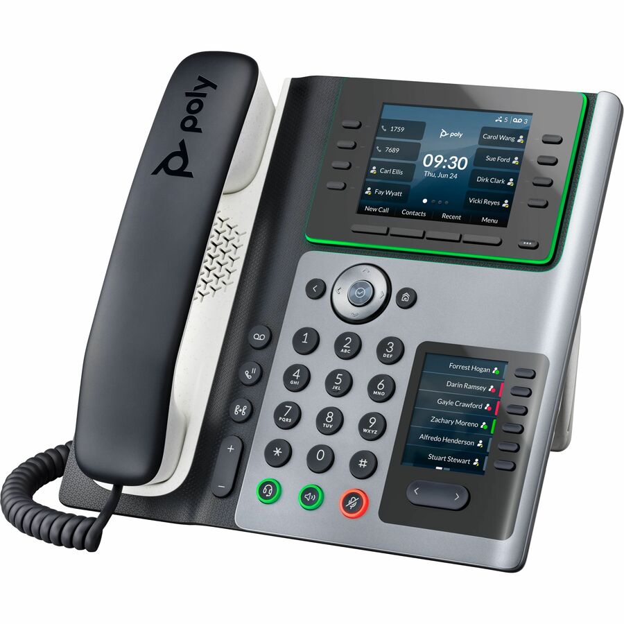 POLY EDGE E400 IP PHONE AND POE-ENABLED