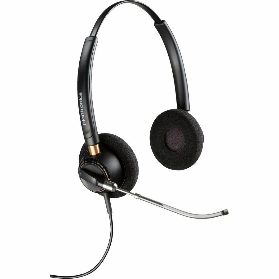 POLY ENCOREPRO 520V VOICE TUBE MICROPHONE WITH QUICK DISCONNECT BINAURAL HEADSET