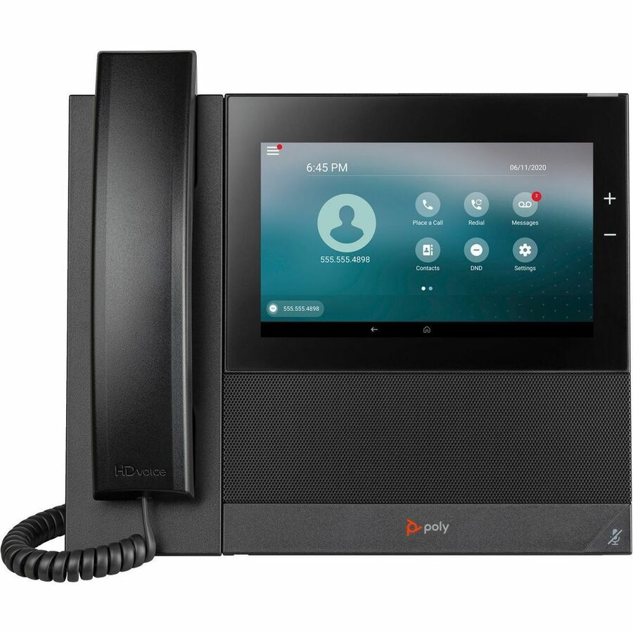POLY CCX 600 BUSINESS MEDIA PHONE WITH OPEN SIP AND POE-ENABLED