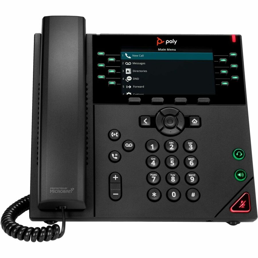 POLY VVX 450 12-LINE IP PHONE AND POE-ENABLED GSA/TAA US