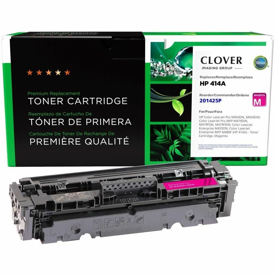 CLOVER IMAGING REMAN FOR HP 414A W2023A MAGENTA TONER CARTRIDGE NEW CHIP