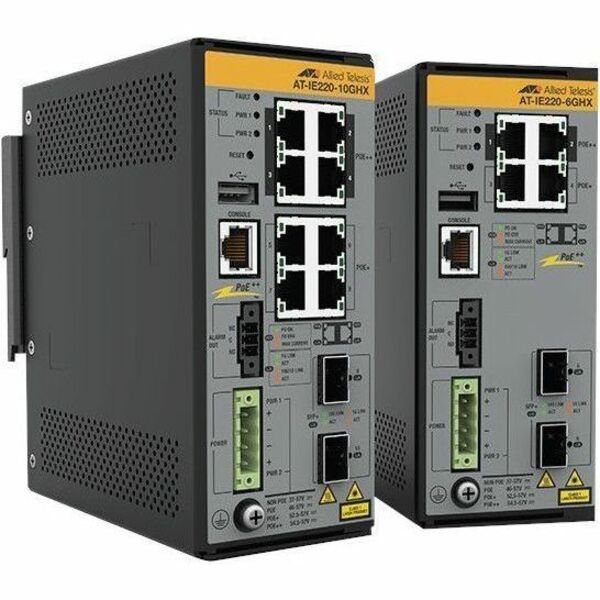 8X 10/100/1000T, 2X 1G/10G SFP+, INDUSTRIAL ETHERNET, LAYER 2+ SWITCH, POE++ SUP
