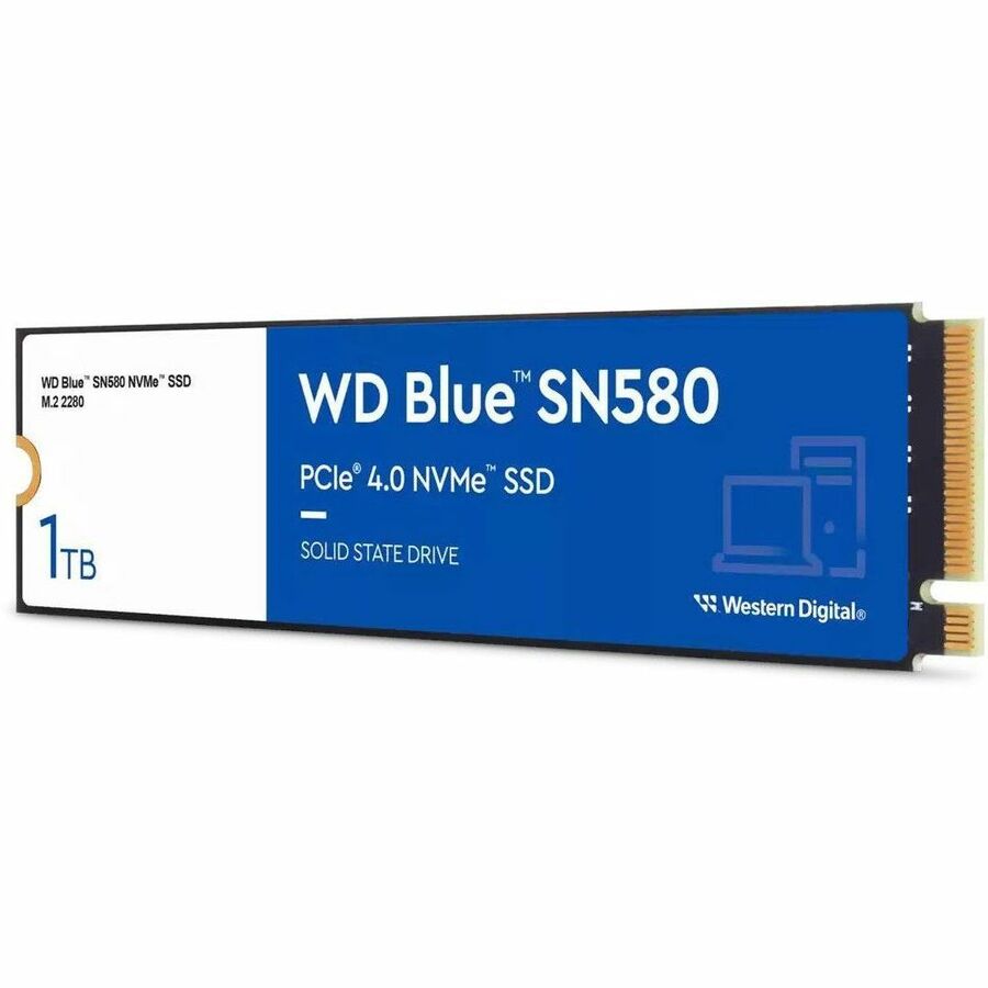 WD Blue SN580 1TB M.2 NVMe PCI-E Read:4150 MB/s Write:4150 MB/s Solid State Drive (WDS100T3B0E)
