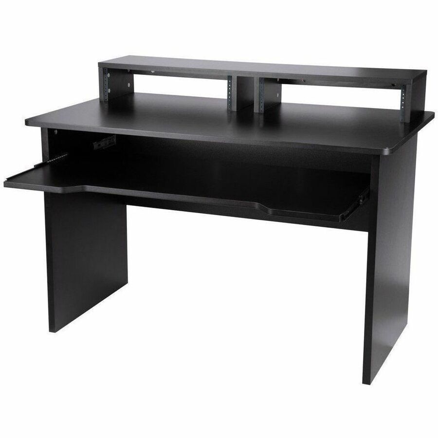 STAGE RIGHT BY MONOPRICE STUDIO WORKSTATION WITH DUAL 3U RACK BAYS AND 61-KEY KE