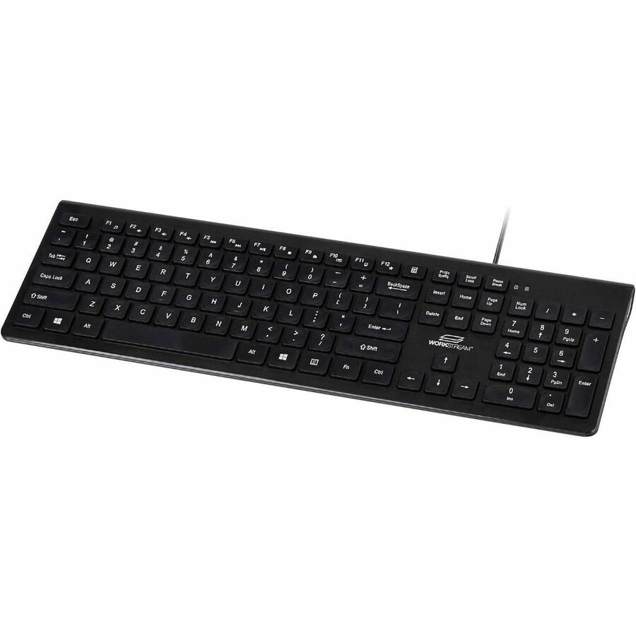 WORKSTREAM BY MONOPRICE LOW-PROFILE SPILL-RESISTANT SILENT KEYBOARD - MEMBRANE_