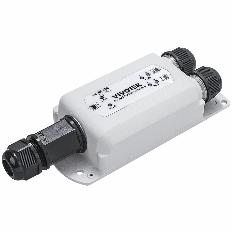OUTDOOR 2-PORT GE POE EXTENDER, 95W