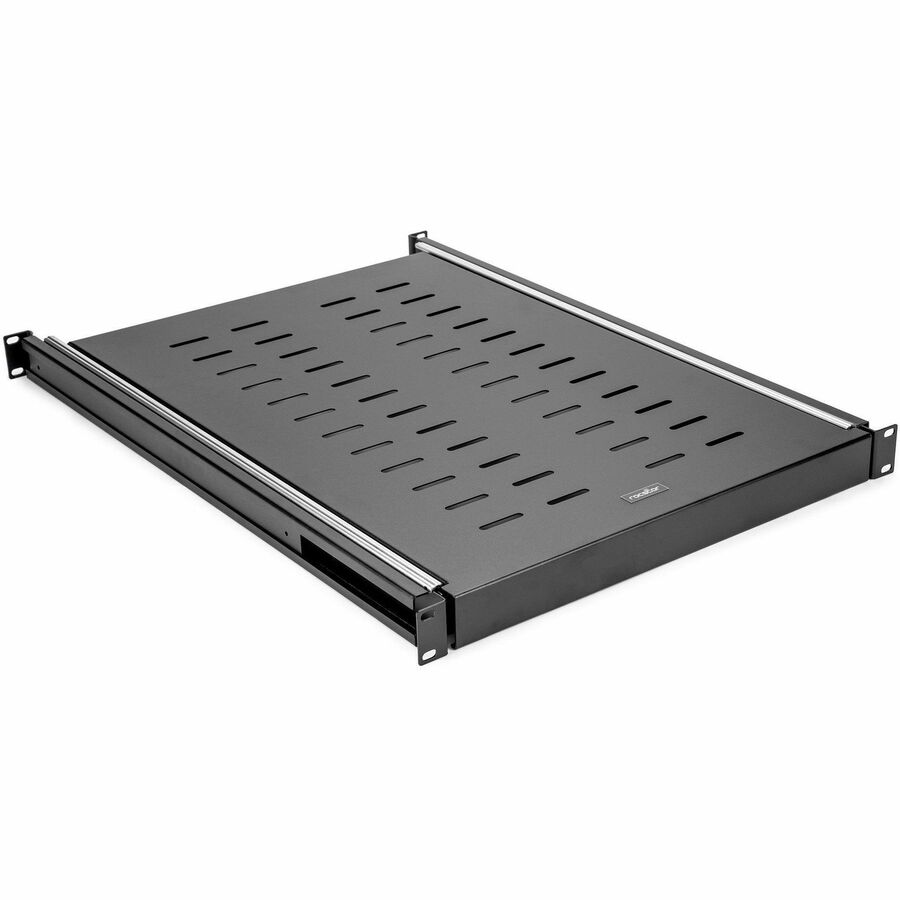 1U UNIVERSAL ADJUSTABLE VENTED SLIDING STEEL SHELF FOR 19 RACK - HEAVY DUTY 132L