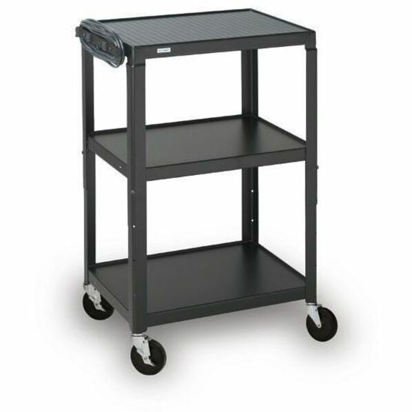 ADJ. CART W/ SHELF, POWER STRIP, TAG