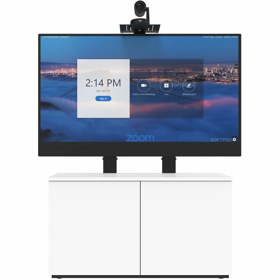2BAY LOW PROFILE AV CABINET INC SINGLE 45-98IN DISPLAY MOUNT, 12RU SLIDING, ROTA