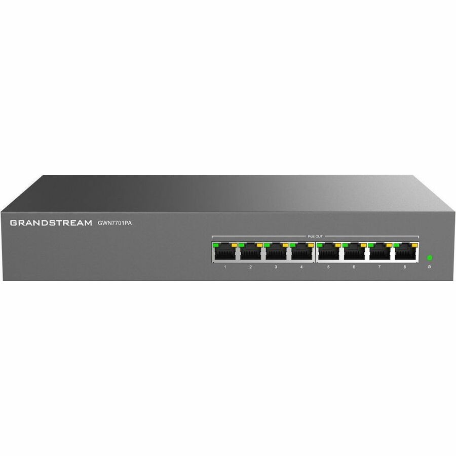 LAYER 2 UNMANAGED SWITCH, 8 X GIGE, PLASTIC CASE