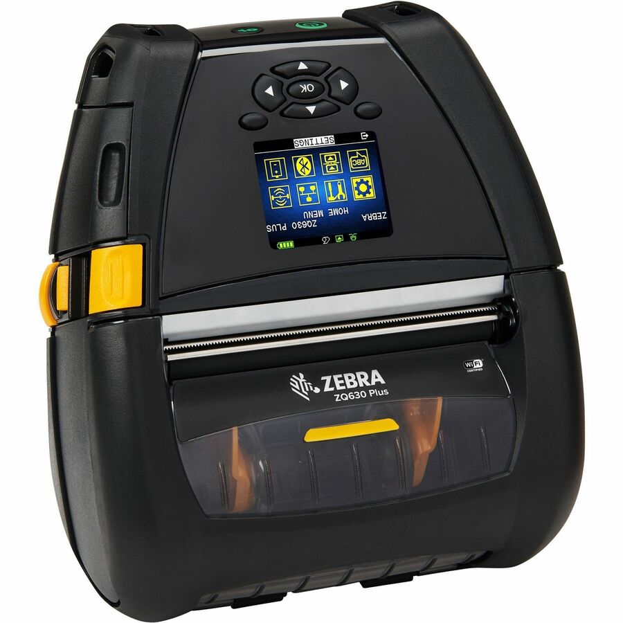 Zebra ZQ630 Plus Desktop, Industrial, Mobile, Retail, Transportation & Logistic, Manufacturing, Warehouse Direct Thermal Printer - Monochrome - Label/Receipt Print - Fast Ethernet - USB - Serial - Bluetooth 4.2 - IEEE 802.11ac Wireless LAN - Near Field Communication (NFC)