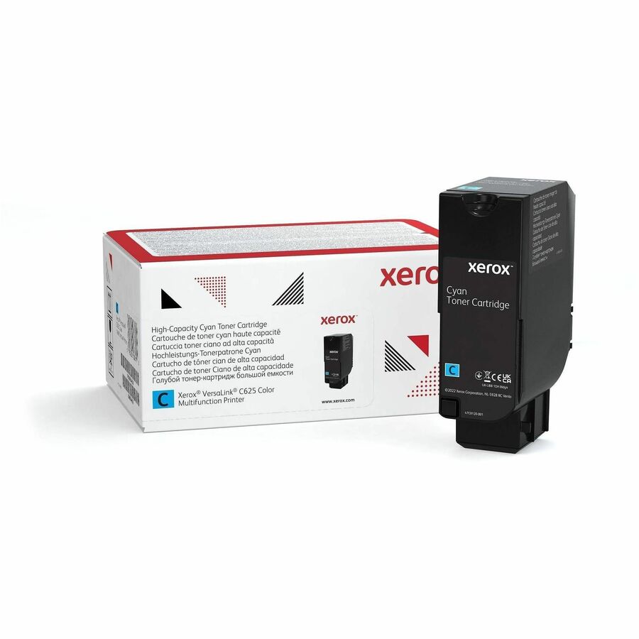 Xerox Genuine Xerox&reg; VersaLink&reg; C625 Color Multifunction Printer Cyan High capacity Toner Cartridge (16000 Pages) - 006R04637