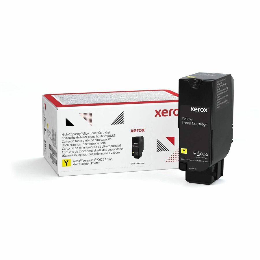 GENUINE XEROX YELLOW HIGH CAPACITY TONER CARTRIDGE FOR THE VERSALINK C625 (USE &
