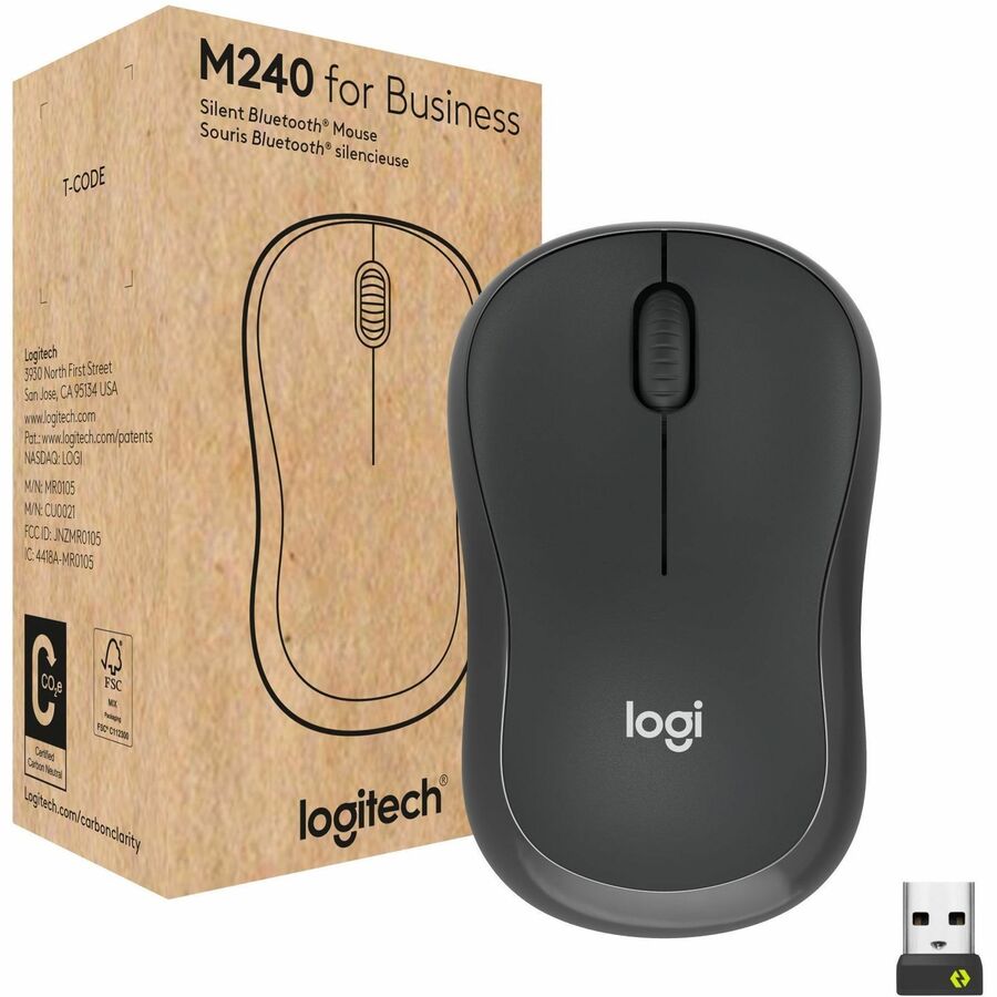LOGITECH M240 FOR BUSINESS GRAPHITE BROWN BOX MULTI 10