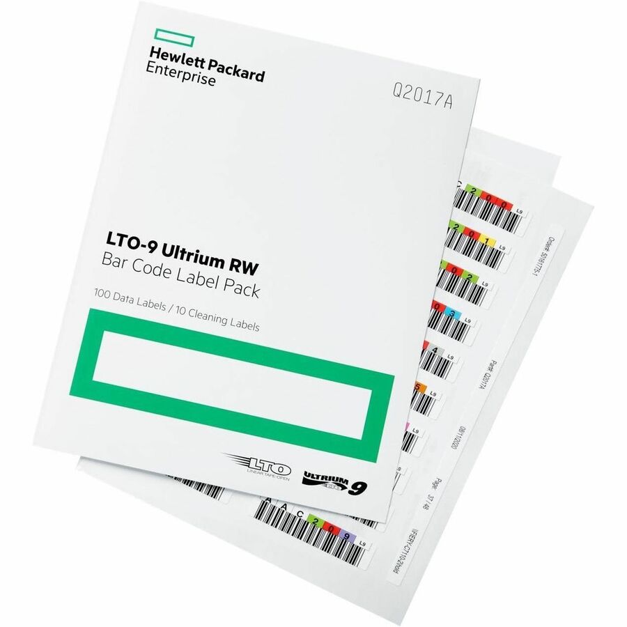 HPE LTO9 RW Bar Code Label Pa