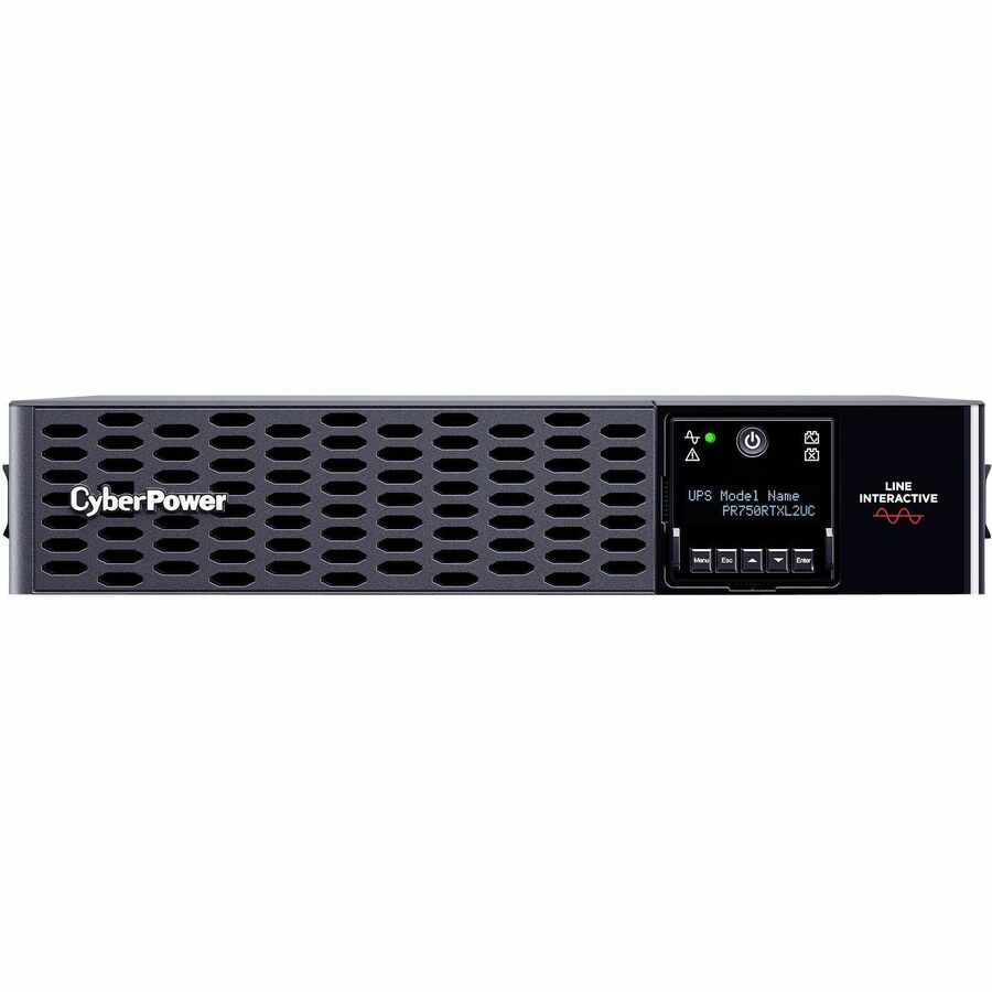 CyberPower Smart App Sinewave PR750RTXL2UC 750VA Rack/Tower UPS - 2U Rack/Tower - AVR - 3 Hour Recharge - 11.30 Minute Stand-by - 120 V AC Input - 100 V AC, 110 V AC, 120 V AC, 125 V AC Output - Sine Wave - Serial Port - USB - LCD Display - 8 x NEMA 5-15R