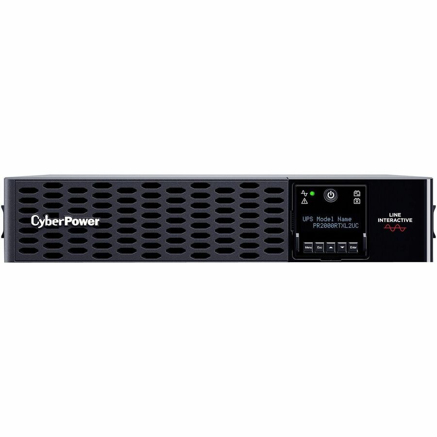 CyberPower Smart App Sinewave PR2000RTXL2UC 2000VA Rack/Tower UPS - 2U Rack/Tower - AVR - 3 Hour Recharge - 4.30 Minute Stand-by - 120 V AC Input - 100 V AC, 110 V AC, 120 V AC, 125 V AC Output - Sine Wave - Serial Port - USB - LCD Display - 8 x NEMA 5-20