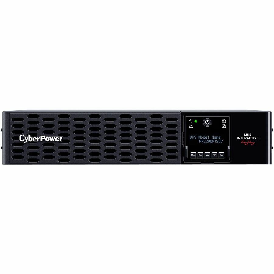 CyberPower Smart App Sinewave PR2200RT2UC 2200VA Rack/Tower UPS - 2U Rack/Tower - AVR - 3 Hour Recharge - 3.20 Minute Stand-by - 120 V AC Input - 100 V AC, 110 V AC, 120 V AC, 125 V AC Output - Sine Wave - Serial Port - USB - LCD Display - 8 x NEMA 5-20R