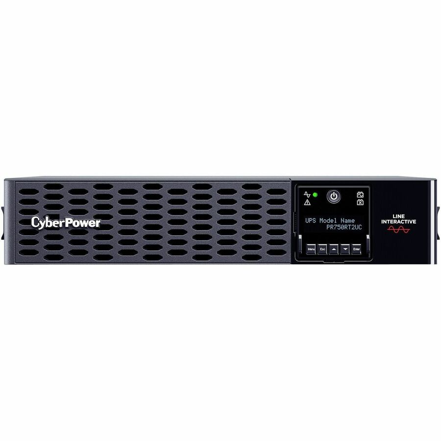 CyberPower Smart App Sinewave PR750RT2UC 750VA Rack/Tower UPS - 2U Rack/Tower - AVR - 3 Hour Recharge - 7.50 Minute Stand-by - 120 V AC Input - 100 V AC, 110 V AC, 120 V AC, 125 V AC Output - Sine Wave - Serial Port - USB - LCD Display - 8 x NEMA 5-15R -