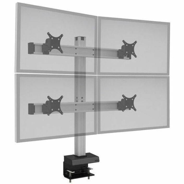 Bild 2 Over 2 Monitor Mount Supports up to Four 24  Monitors. Features Tool-Adju