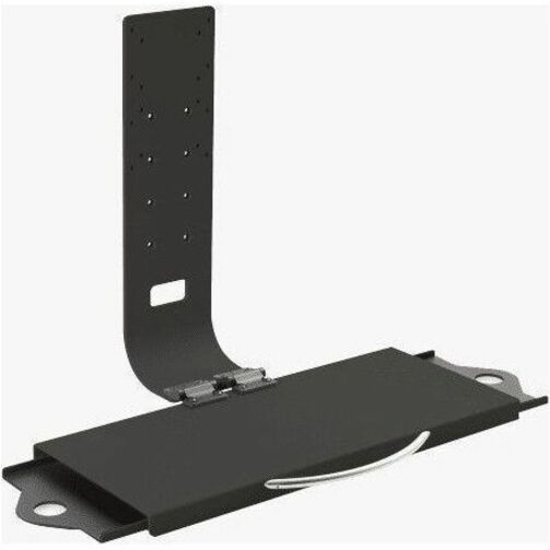 Flip-up Keyboard Tray Folds Flat Against Monitor to Save Space. Adjustable Mouse