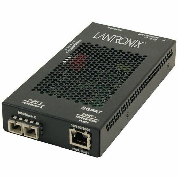 10/100/1000 POE+ RJ-45 TO 1000BASE-SX MM SC MEDIA CONVERTER W/ -NA POWER