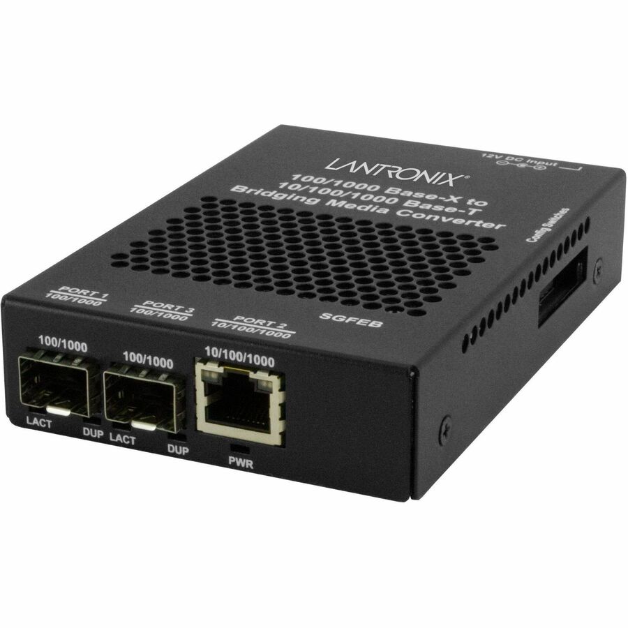 10/100/1000BT TO 1000BX, DUAL SFP WITH LA PWR SUPPLY