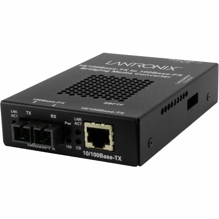 Lantronix SBFTF Series 10/100Base-TX to 100Base-FX SC Multimode Media Converter