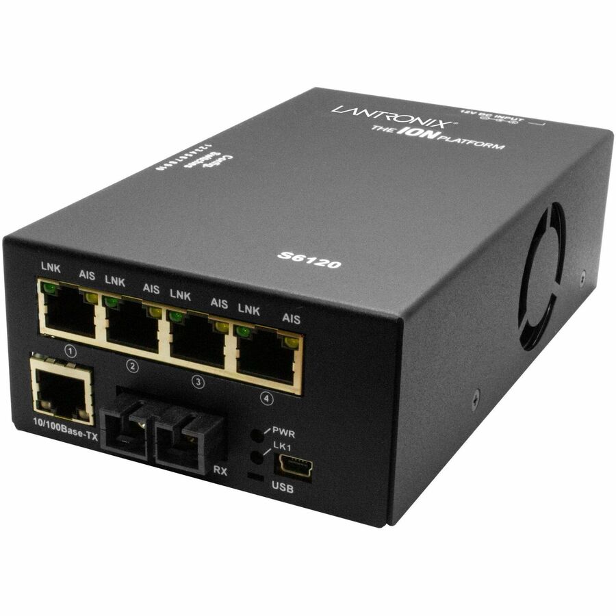 4X T1/E1 ION WITH ETHERNET TO FIBER, SM SC, 20KM