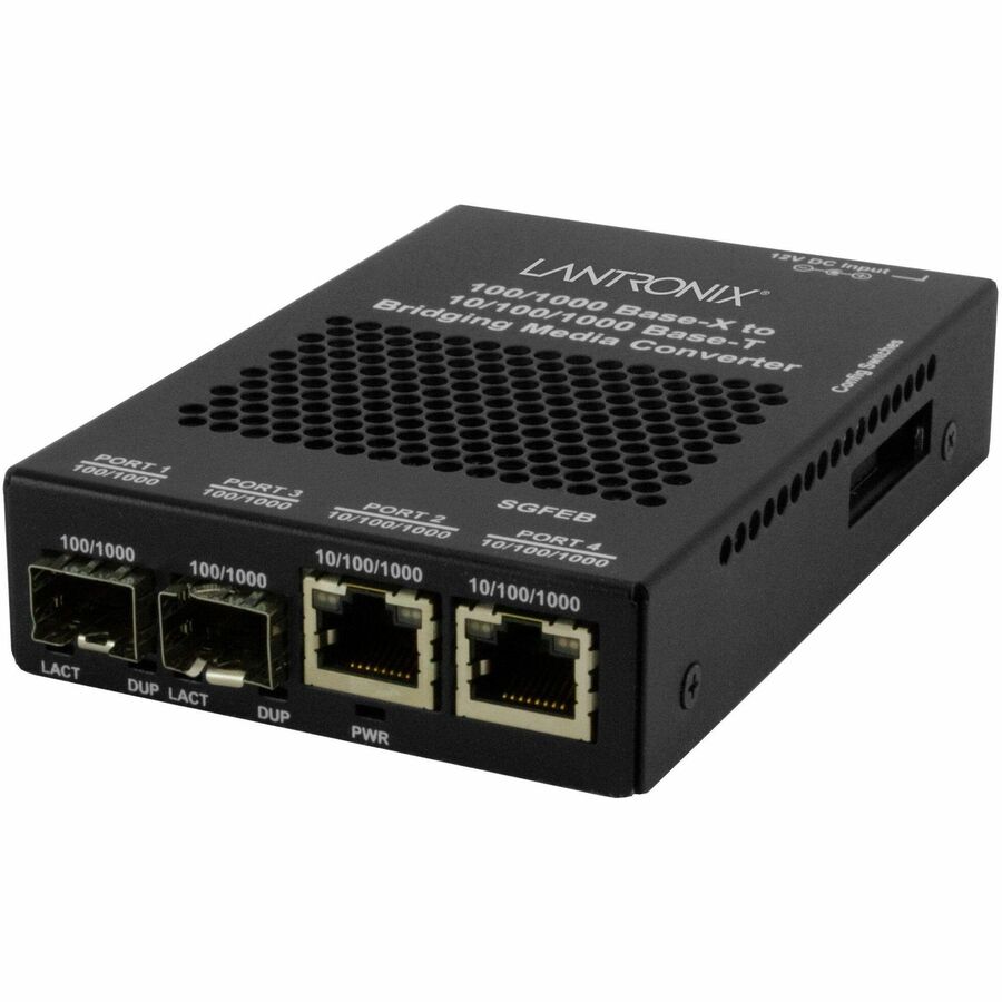 DUAL 10/100/1000BT TO DUAL 1000BX SFP WITH LA PWR SUPPLY