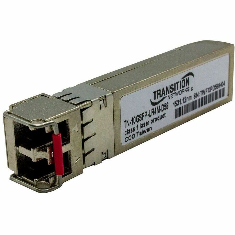 TRANSCEIVER -SFP+, 1000BASE-LX/10GBASE-ER, 1G/10G, SM DUPLEX LC, DWDM CHANNEL 58