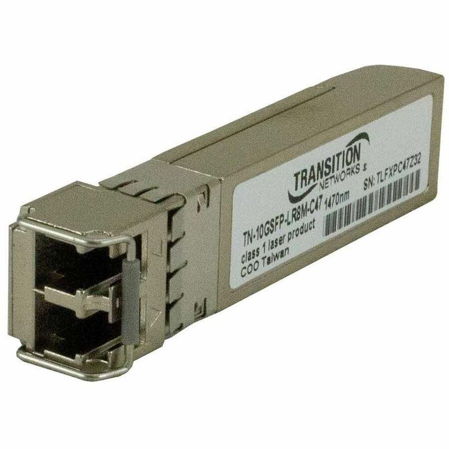 TRANSCIEVER- SFP+, 1000BASE-ZX/10GBASE-ZR, 1G/10G, SM DUPLEX LC,1470, 80KM, 3.3V