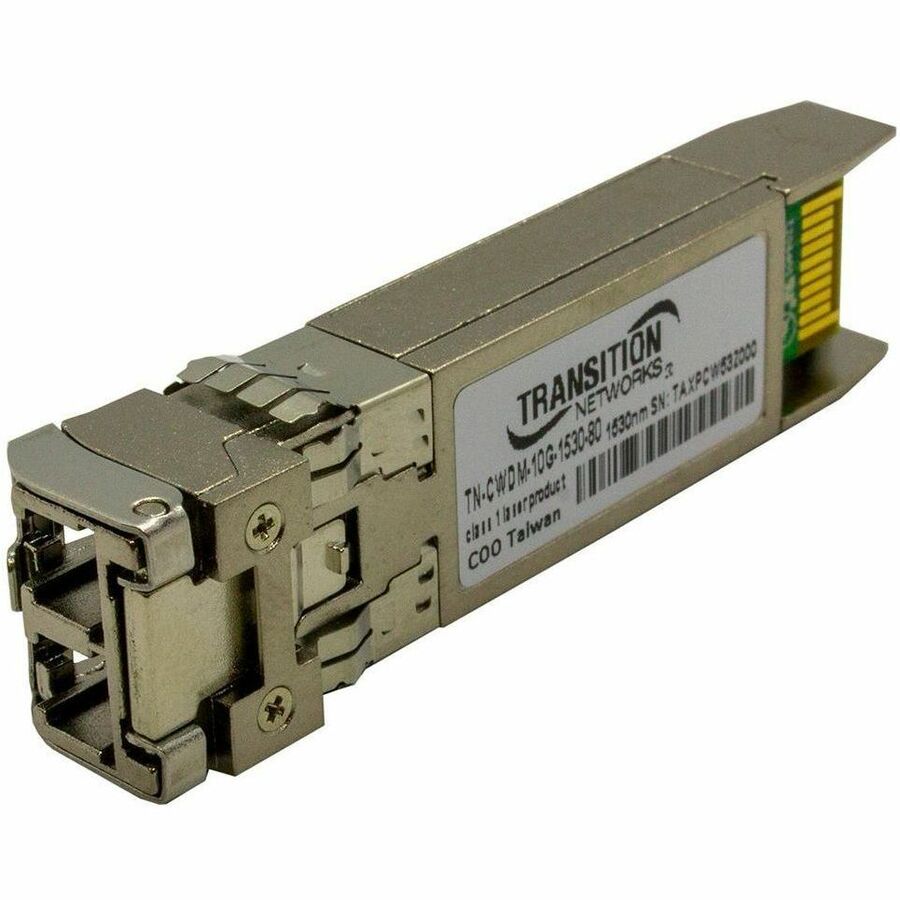 TRANSCIEVER- SFP+, CC, 10GBASE-ZR, 10.3G, SM LC, CWDM, 1530, 80KM, 3.3V, DMI
