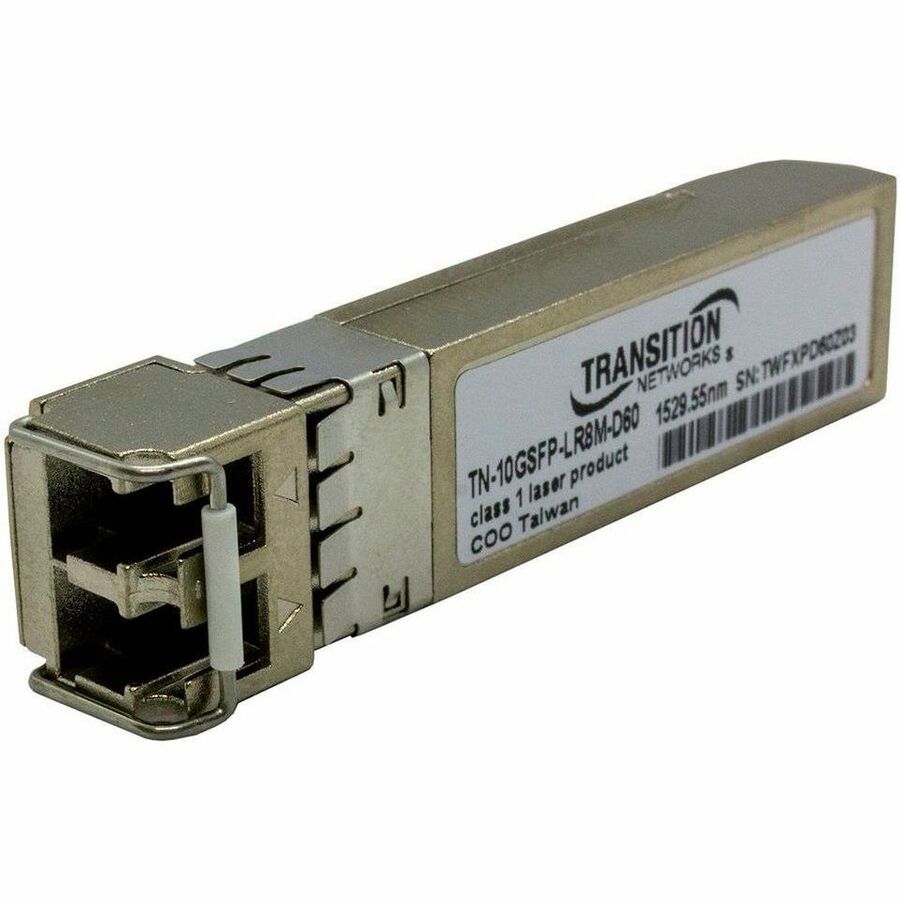 TRANSCIEVER- SFP+, 1000BASE-ZX/10GBASE-ZR, 1G/10G, SM DUPLEX LC, DWDM CHANNEL 60