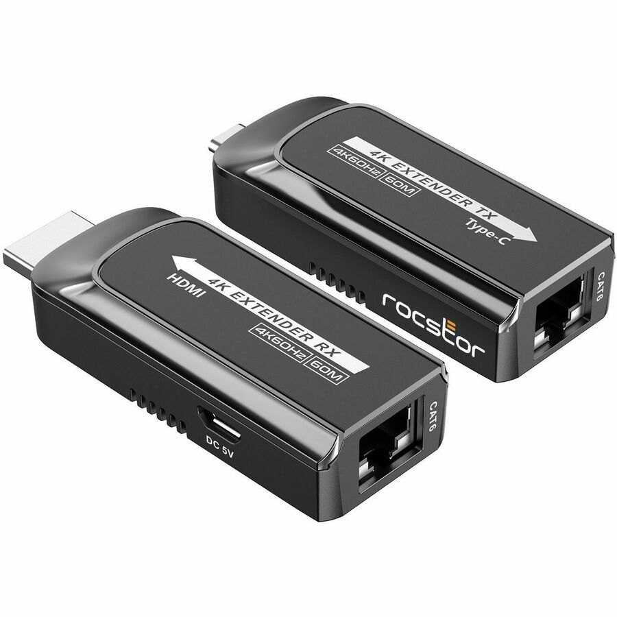 TRUEREACH 4K@120HZ USB-C HDMI EXTENDER OVER CAT6/CAT6A/CAT7 ETHERNET CABLE UP TO