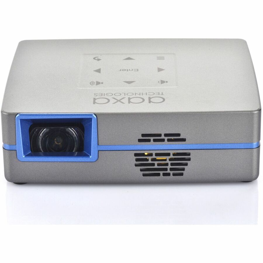 AAXA Technologies SLC450 Short Throw LED Projector - 16:9 - Portable - Silver Gray - High Dynamic Range (HDR) - 1920 x 1080 - Front - 1080p - 30000 Hour Normal Mode - Full HD - 1,000:1 - 450 lm - HDMI - USB - Wireless LAN - Bluetooth - Home Theater