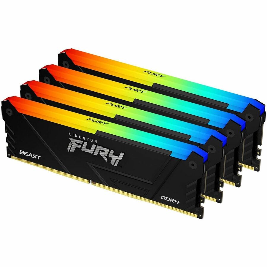 64GB 3200MT/S DDR4 CL16 DIMM (KIT OF 4) FURY BEAST RGB