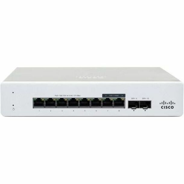 MERAKI MS130-8X CLOUD MGD. 6GE + 2X(2.5GE) 120W POE SWITCH