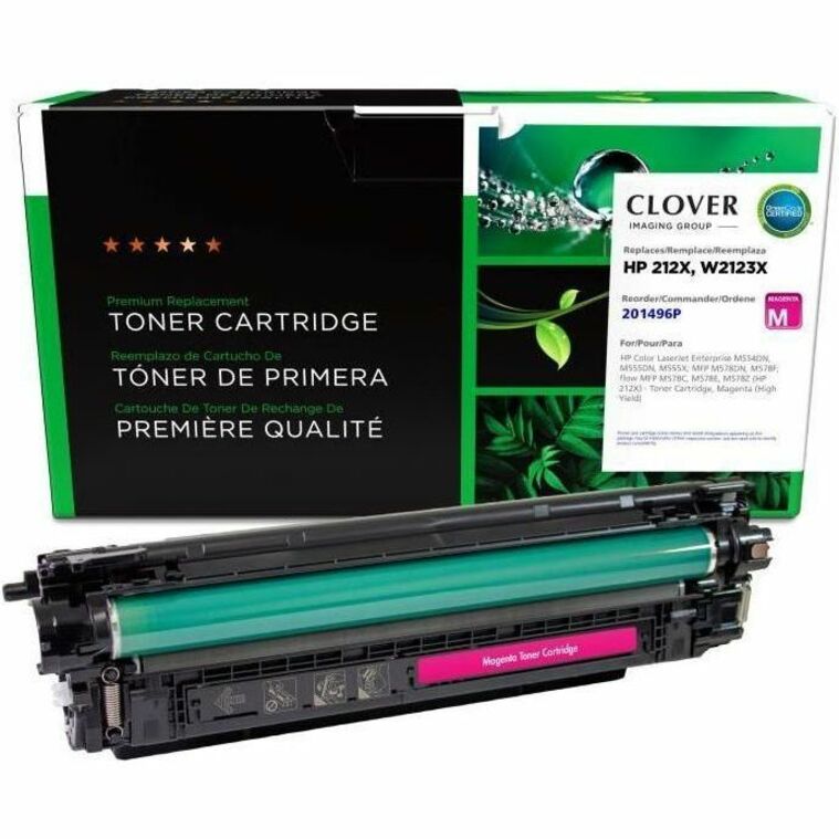 CLOVER IMAGING REMAN FOR HP 212X W2123X MAGENTA HY TONER CARTRIDGE NEW CHIP
