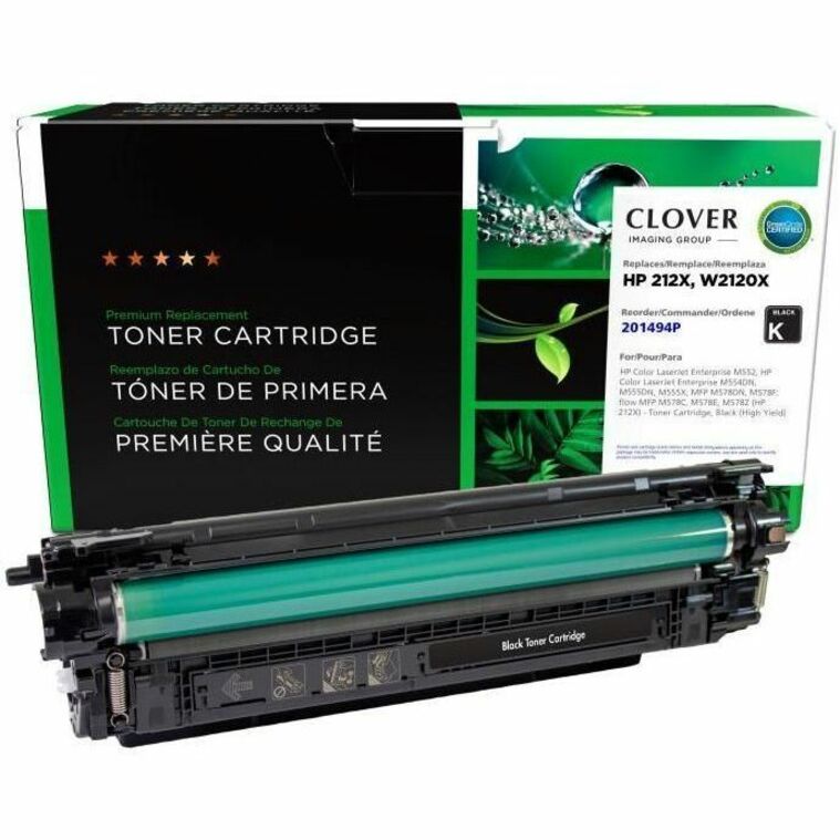 CLOVER IMAGING REMAN FOR HP 212X W2120X BLACK HY TONER CARTRIDGE NEW CHIP