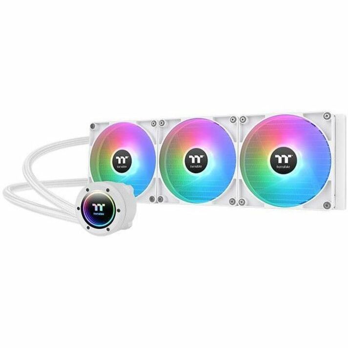 THERMALTAKE TH420 V2 SNOW MOTHERBOARD ARGB SYNC 420MM AIO LIQUID CPU COOLER