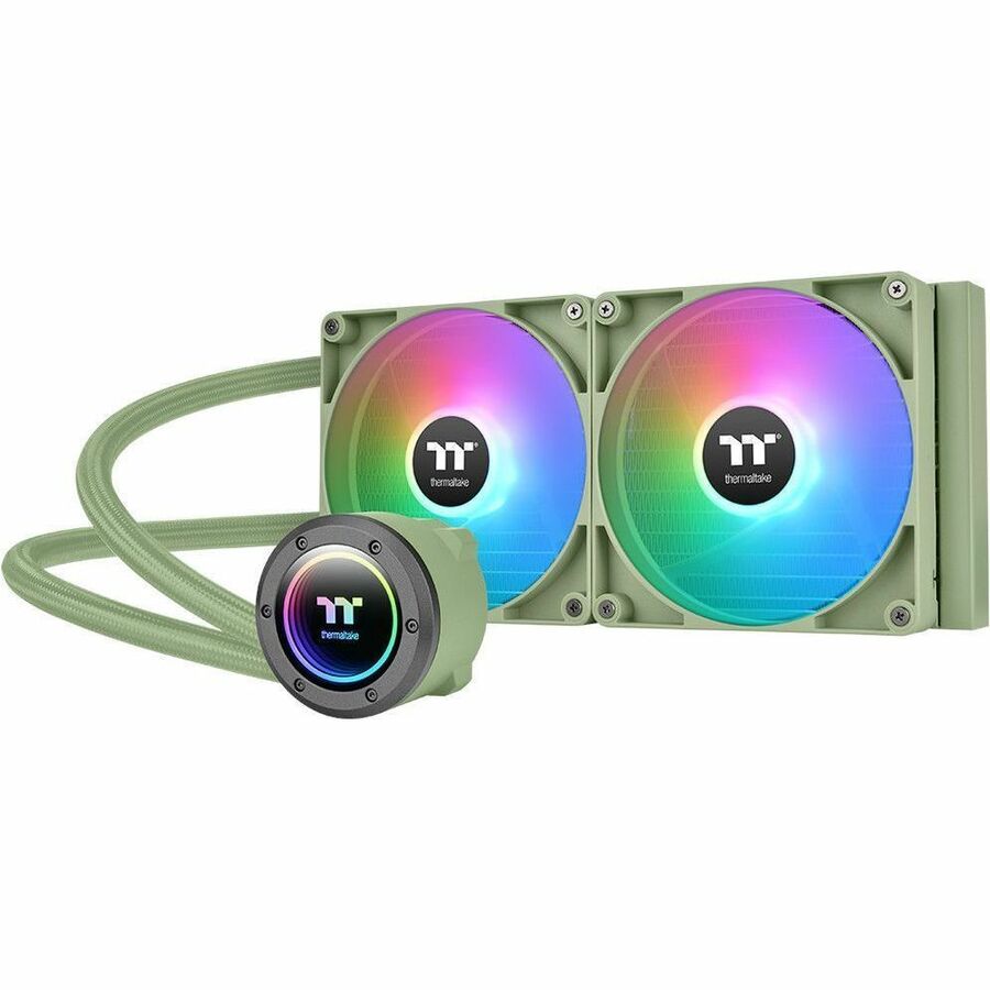 THERMALTAKE TH280 V2 MATCHA GREEN MOTHERBOARD ARGB SYNC 280MM AIO LIQUID CPU COO