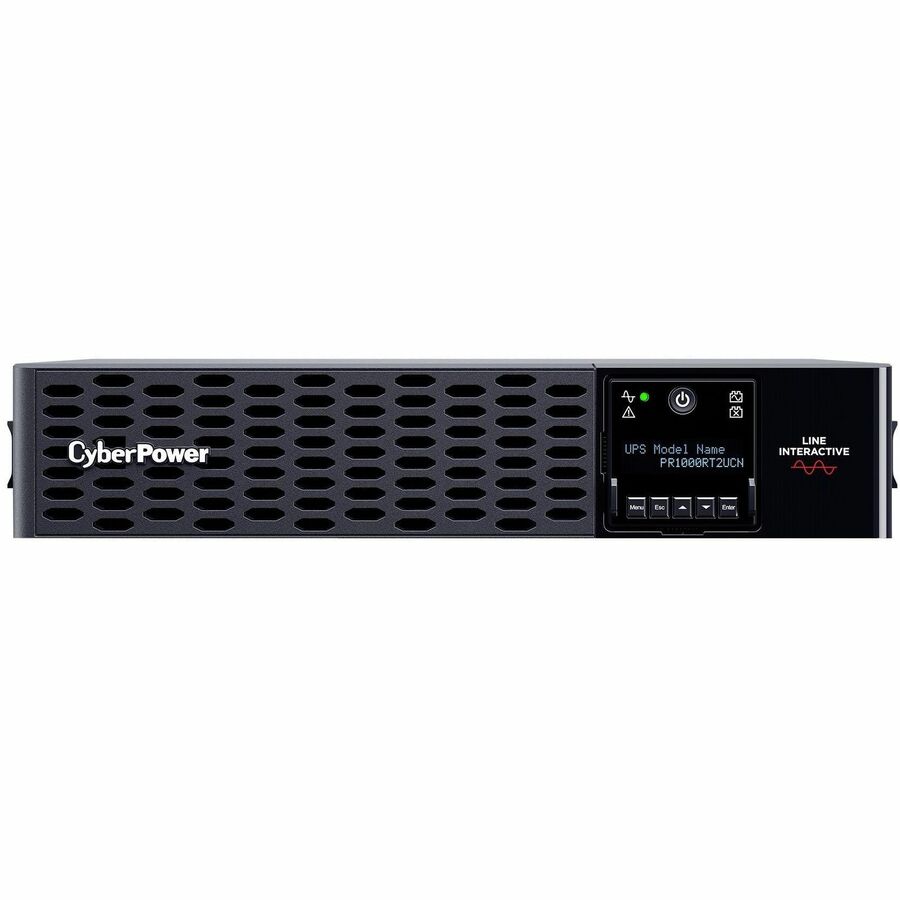 CyberPower Smart App Sinewave PR1000RT2UCN 1000VA Rack/Tower UPS - 2U Rack/Tower - AVR - 3 Hour Recharge - 7 Minute Stand-by - 120 V AC Input - 100 V AC, 110 V AC, 120 V AC, 125 V AC Output - Sine Wave - Serial Port - USB - LCD Display - 8 x NEMA 5-15R -