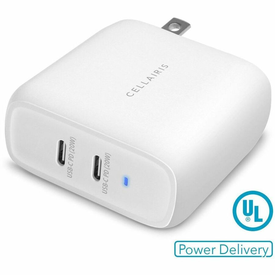 CELLAIRIS - WALL CHARGER - DUAL USB-C/C