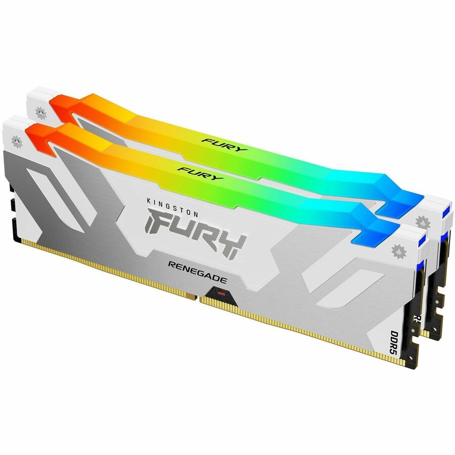 32GB 8000MT/S DDR5 CL38 DIMM (KIT OF 2) FURY RENEGADE RGB WHITE XMP