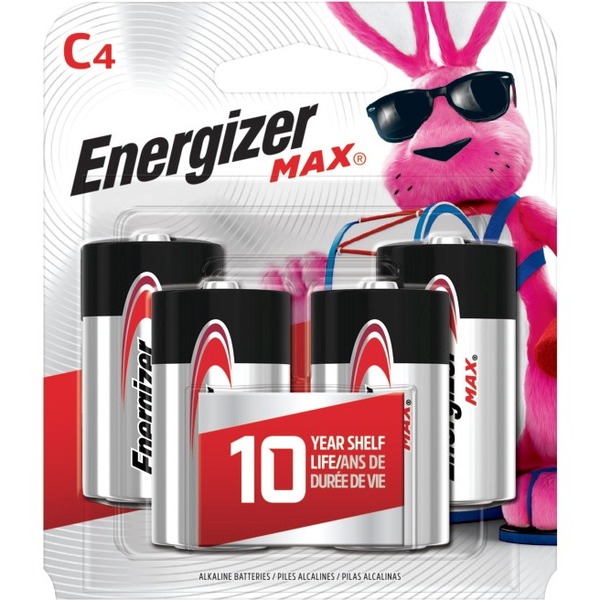 ENERGIZER Max C Alkaline Battery 4 Pack
