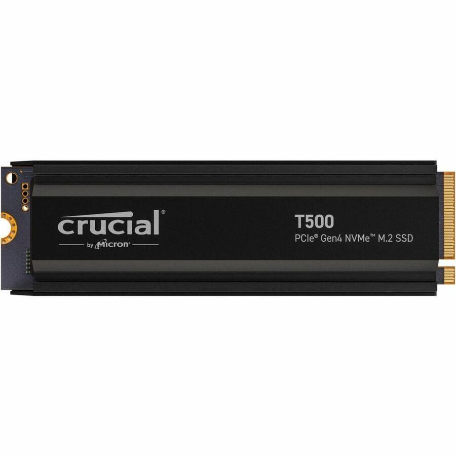 Crucial T500 1 To M.2 PCIe 4.0 NVMe avec dissipateur thermique SSD Lecture : 7 300 Mo/s ; Écriture : 6 800 Mo/s (CT1000T500SSD5)